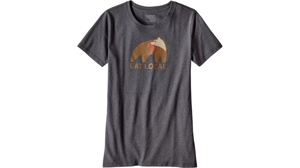 Patagonia Eat Local Upstream Cotton/Poly Responsibili-Tee - Women's-Forge Grey-Small