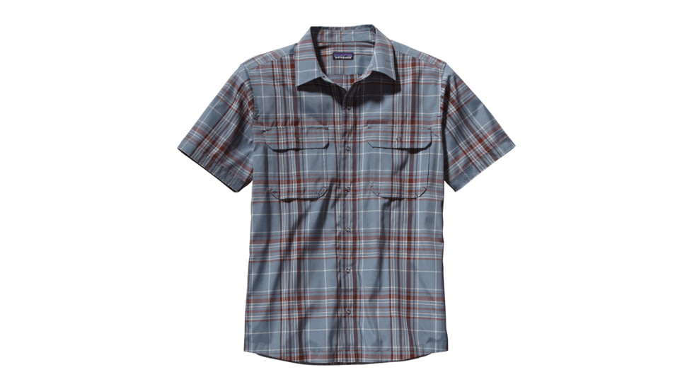 Patagonia El Ray Short Sleeve Shirt - Men's-Robin/Feather Grey-X-Large