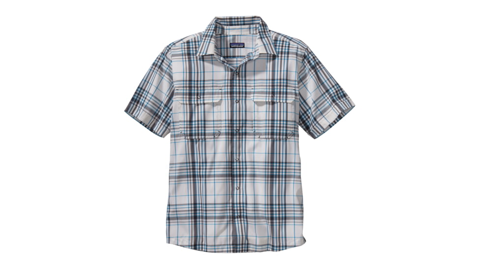 Patagonia El Ray Short Sleeve Shirt - Men's-Seaplane/White-X-Large