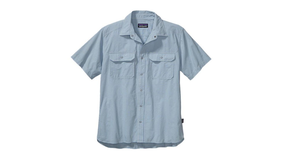 Patagonia El Ray Short Sleeve Shirt - Men's-Wellington/Skipper Blue-Large