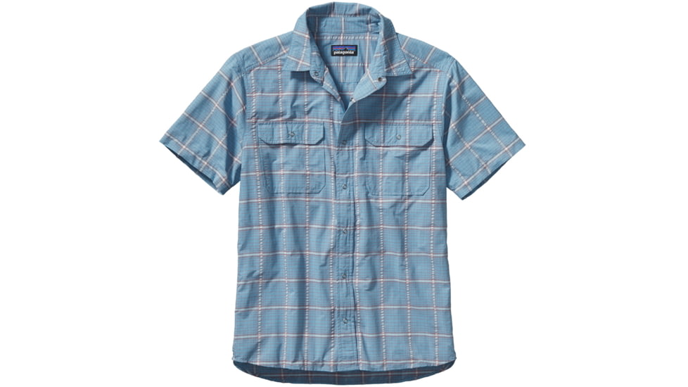El Ray Short Sleeve Shirt - Mens-Large-Happy Bolders/Catalyst Blue