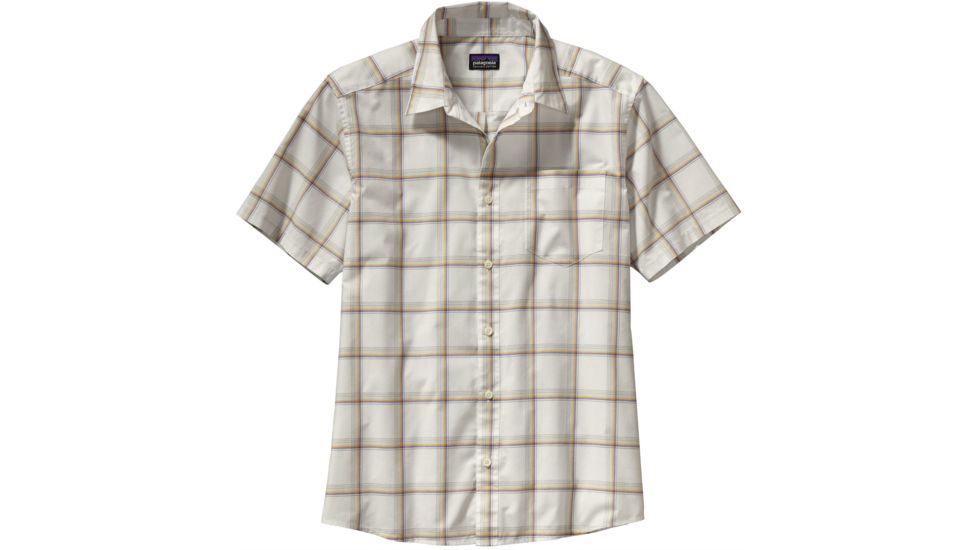 Fezzman Short Sleeve Shirt - Mens-Small-Barker/Birch White