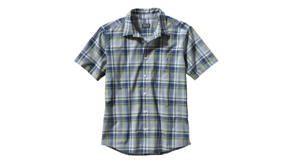Patagonia Fezzman Short Sleeve Shirt - Mens-Cojo/Glass Blue-X-Large
