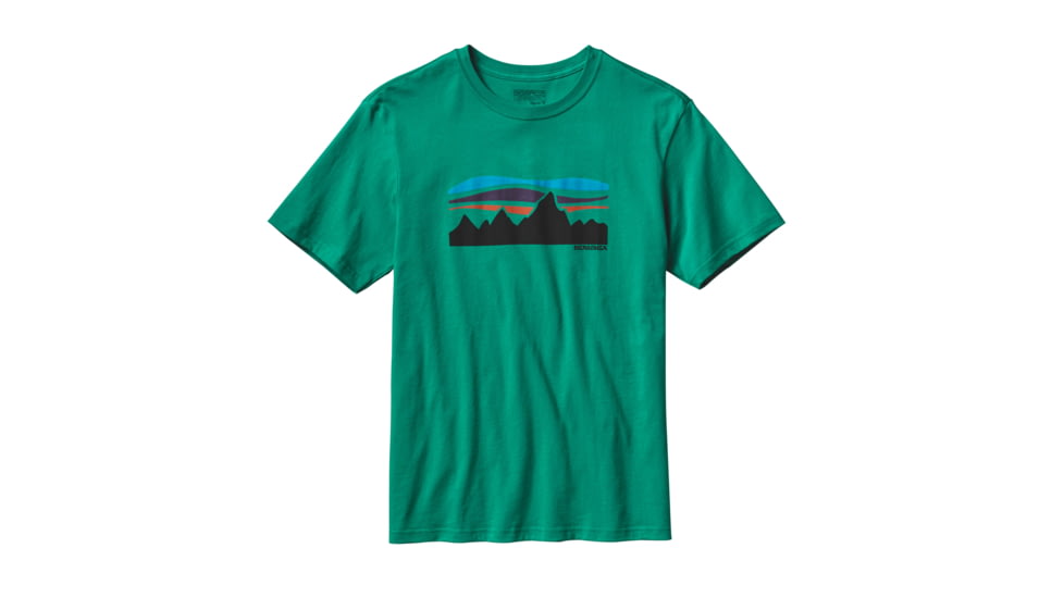Patagonia Fitz Roy Banner Cotton T-Shirt - Men's -Impact Green-X-Large