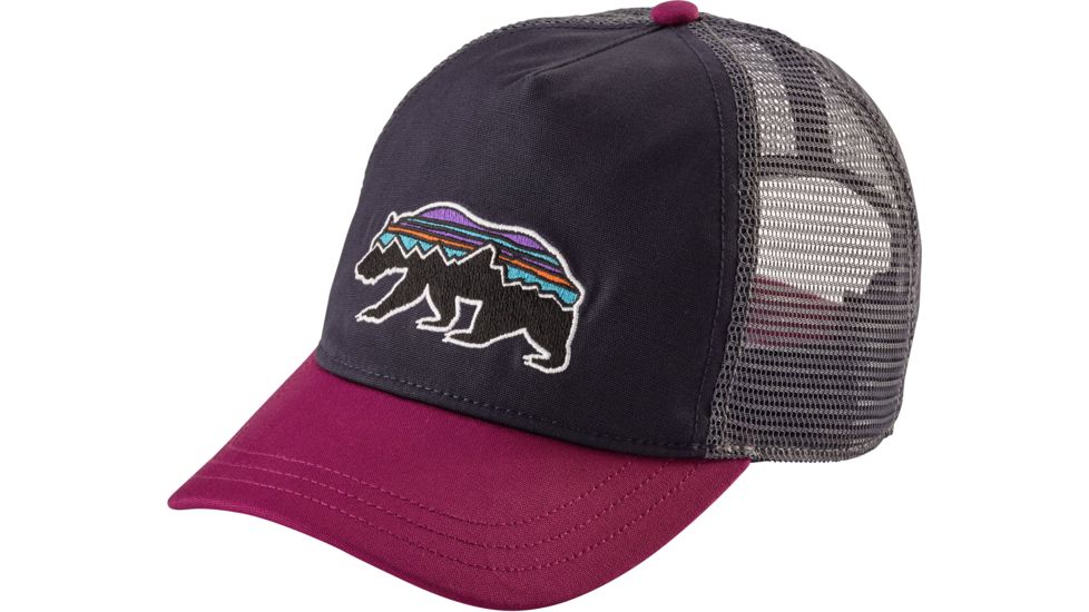 Patagonia Fitz Roy Bear Layback Trucker Hat - Women's-Smolder Blue-One Size
