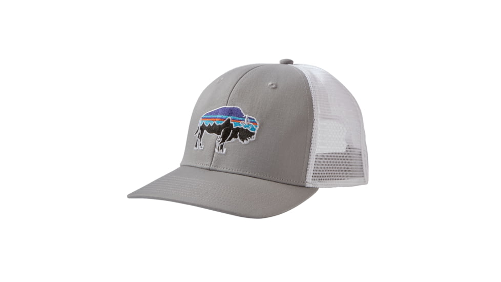 Patagonia Fitz Roy Bison Trucker Hat - Men's-Drifter Grey