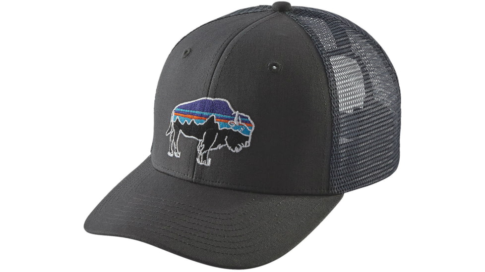 Patagonia Fitz Roy Bison Trucker Hat - Men's-Forge Grey