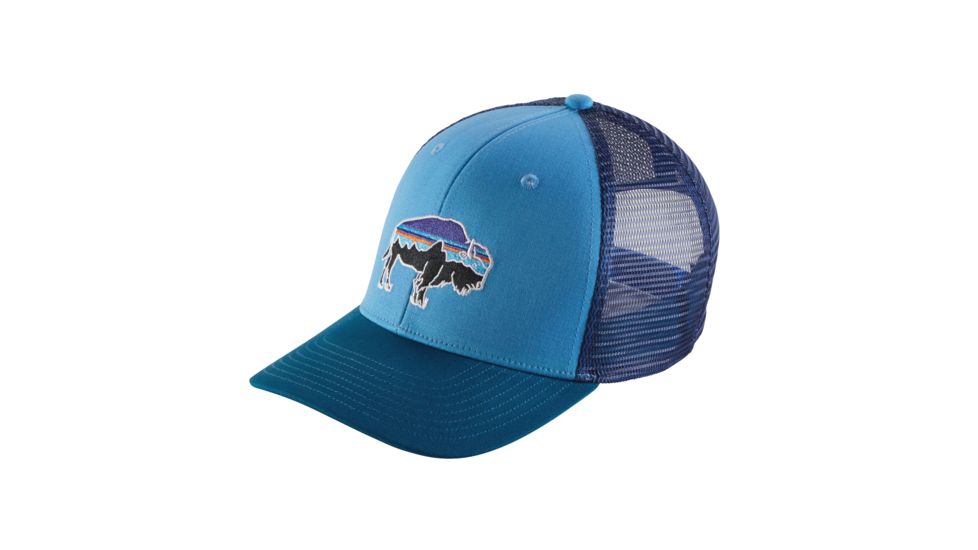 Patagonia Fitz Roy Bison Trucker Hat - Men's-Radar Blue