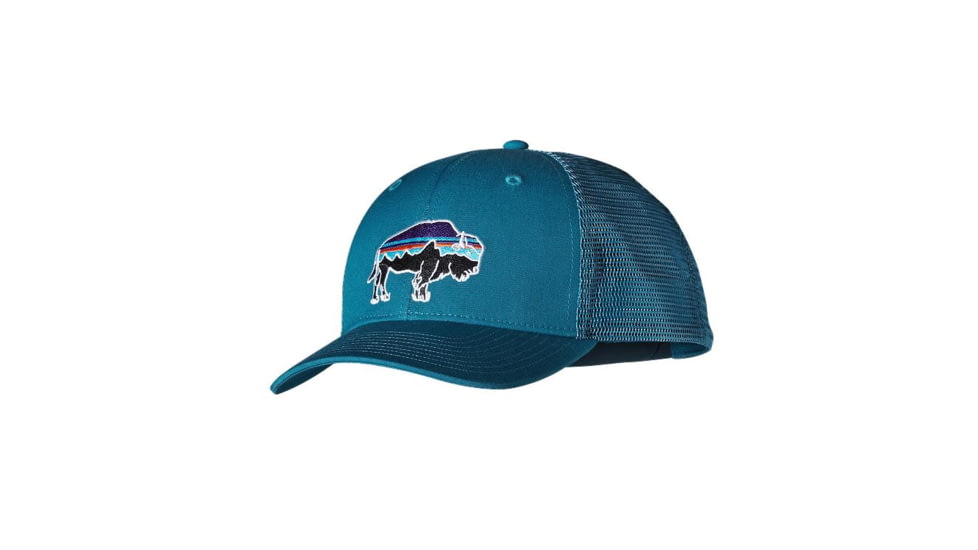 Patagonia Fitz Roy Bison Trucker Hat - Mens-Underwater Blue