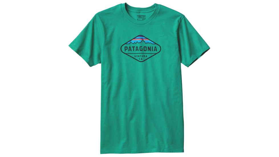 Patagonia Fitz Roy Crest Cotton/Poly T-Shirt - Men's-Impact Green-Medium
