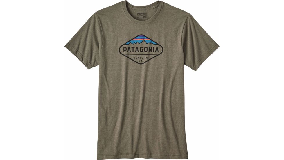 Patagonia Fitz Roy Crest Cotton/Poly T-Shirt - Men's-Industrial Green-X-Large
