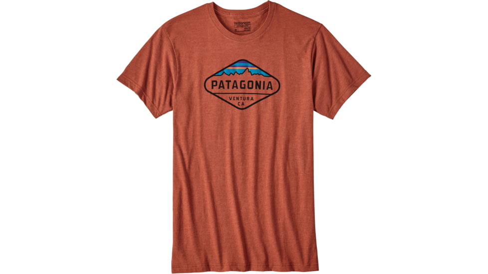 Patagonia Fitz Roy Crest Cotton/Poly T-Shirt - Men's-Roots Red-Medium