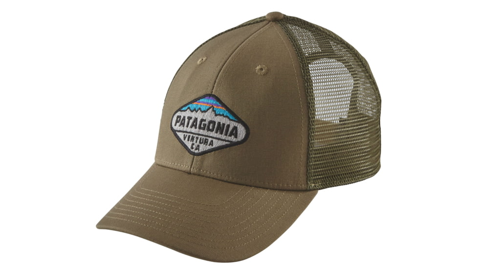 Patagonia Fitz Roy Crest LoPro Trucker Hat - Men's-Ash Tan-One Size-One Size