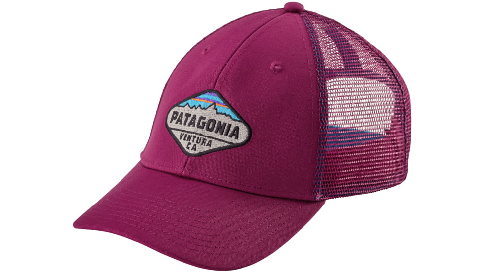 Patagonia Fitz Roy Crest LoPro Trucker Hat - Men's-Magenta-One Size-One Size