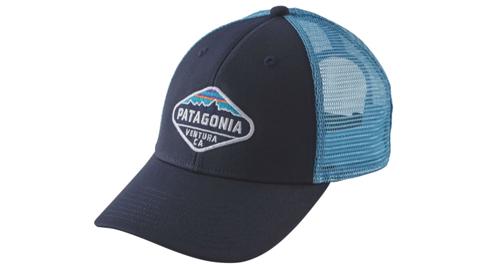 Patagonia Fitz Roy Crest LoPro Trucker Hat - Men's-Navy Blue/Lite Electron Blue-One Size-One Size