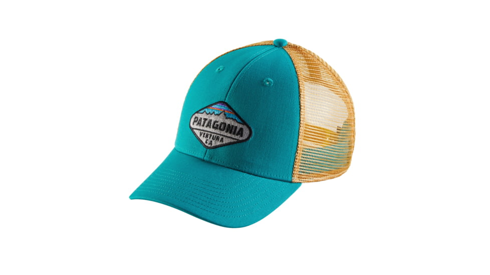 Patagonia Fitz Roy Crest LoPro Trucker Hat - Men's-True Teal-One Size-One Size