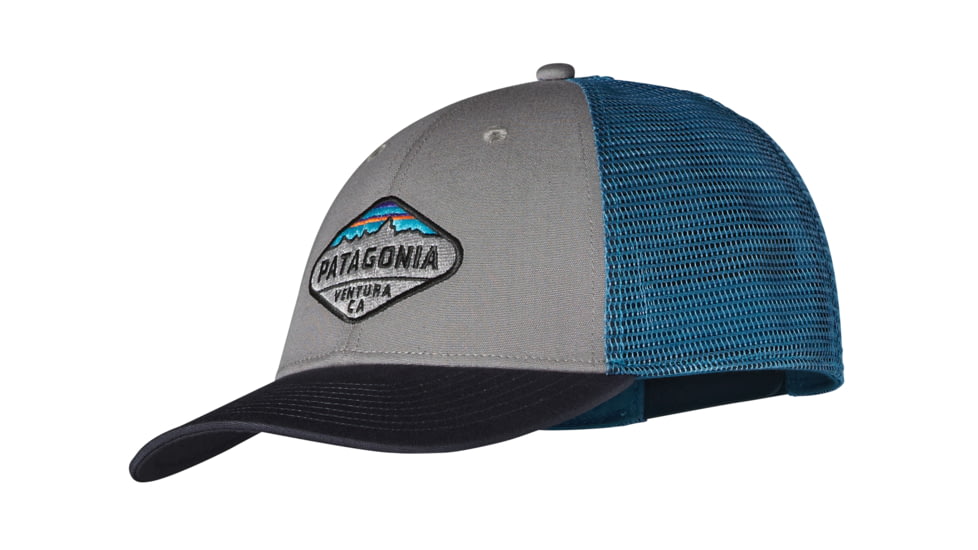 Patagonia Fitz Roy Crest LoPro Trucker Hat - Unisex-Feather Grey-One Size-One Size