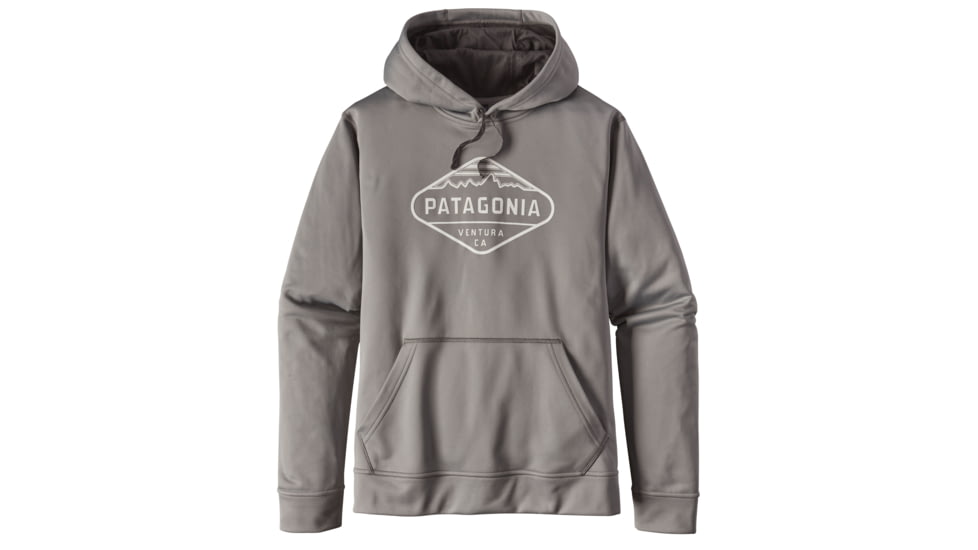 Patagonia Fitz Roy Crest Polycycle Hoody - Men's-Feather Grey-Large