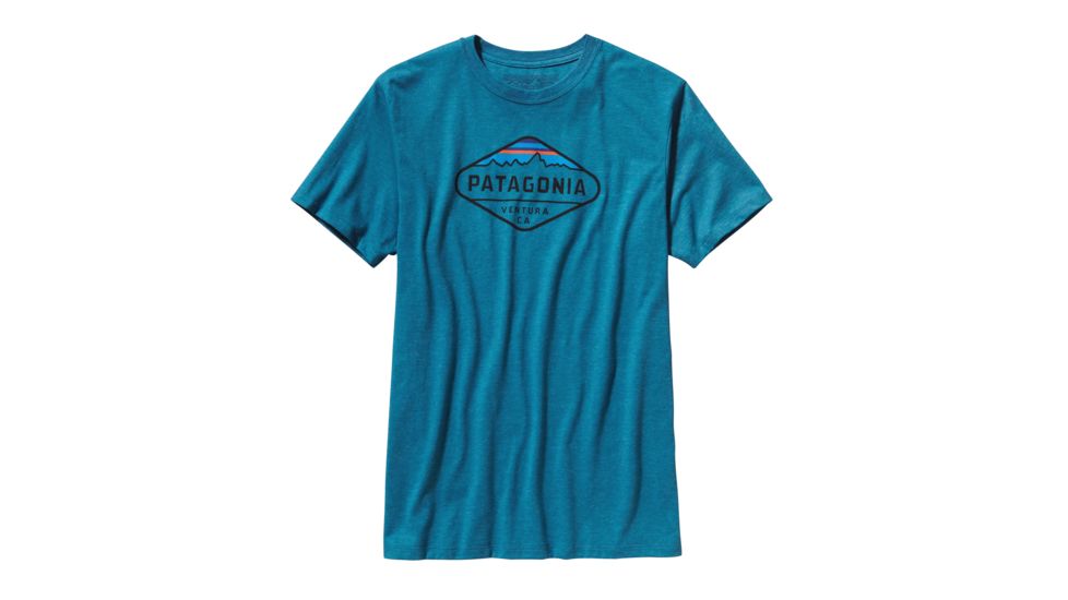 Patagonia Fitz Roy Crest T-Shirt - Mens-Underwater Blue-XX-Large