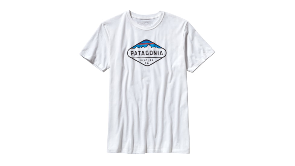 Patagonia Fitz Roy Crest T-Shirt - Mens-White-X-Large
