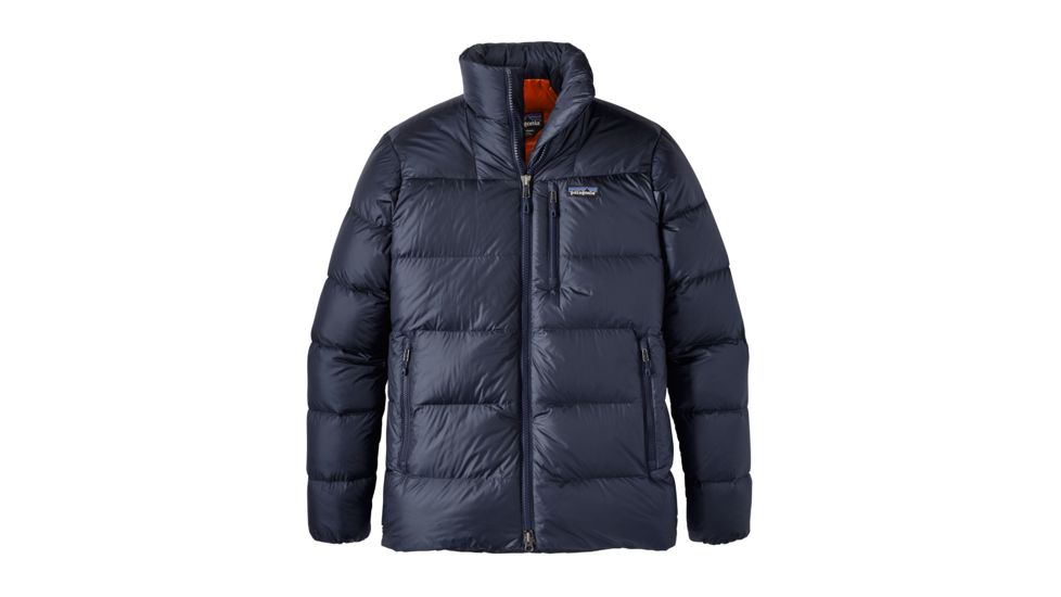 Patagonia Fitz Roy Down Jacket - Mens-Large-Navy Blue