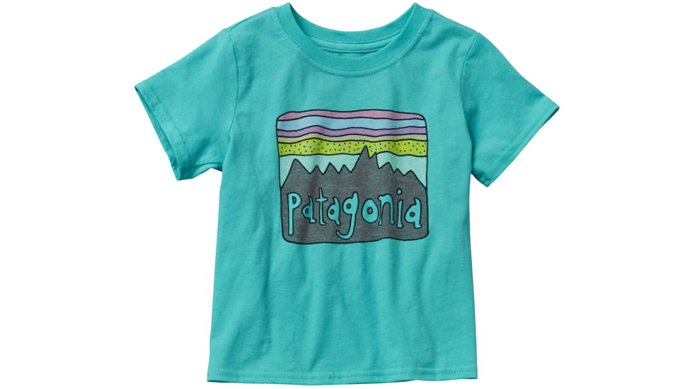 Fitz Roy Skies T-Shirt - Baby -5T-Howling Turquoise