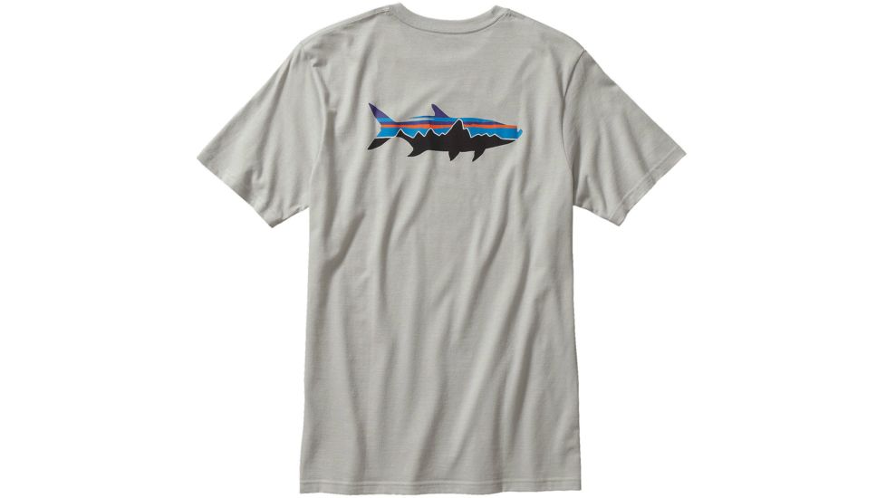 Patagonia Fitz Roy Tarpon Cotton T-Shirt - Men's-Tailored Grey-XX-Large