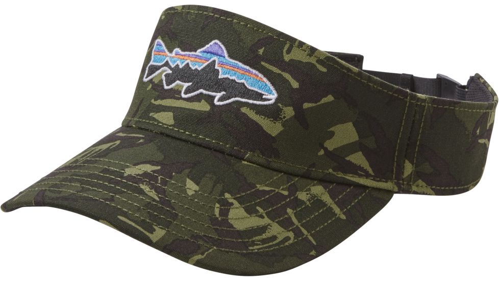 Patagonia Fitz Roy Trout Visor-Big Camo/Fatigue Green-One Size