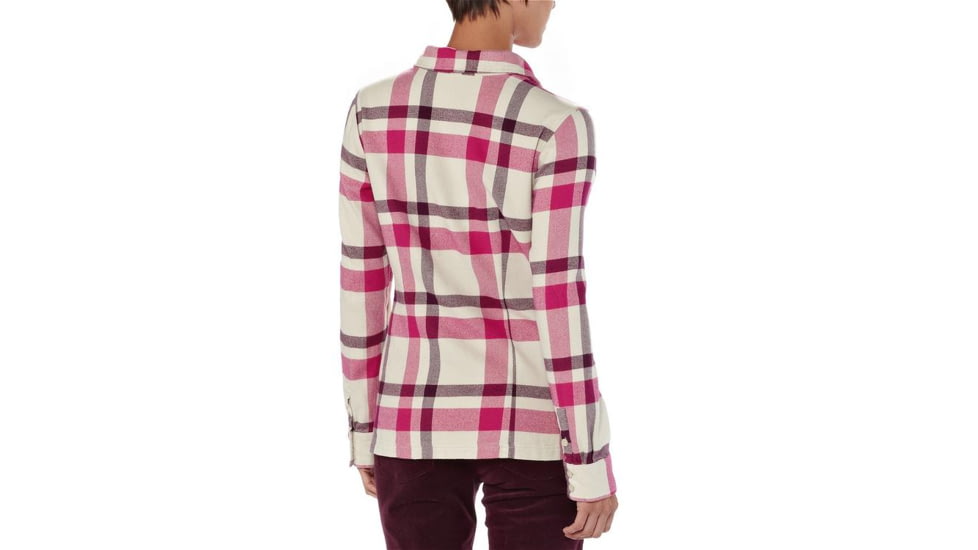 Patagonia Fjord Flannel Long Sleeve Shirt - Women's-Chrystaline/Bleached Stone-4