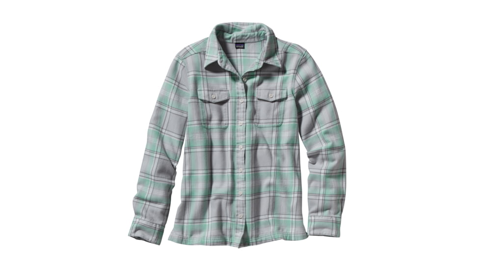 Patagonia Fjord Flannel Long Sleeve Shirt - Womens-Handicraft/Tailored Grey-0