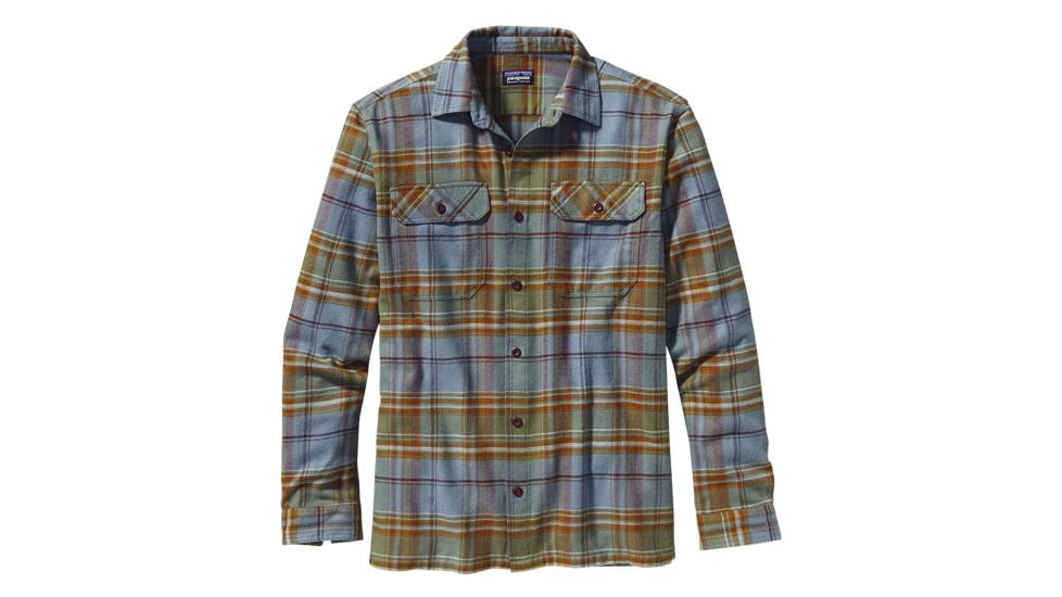 Patagonia Fjord Flannel Shirt - Men's-Claim Jumper/Spanish Moss-Small