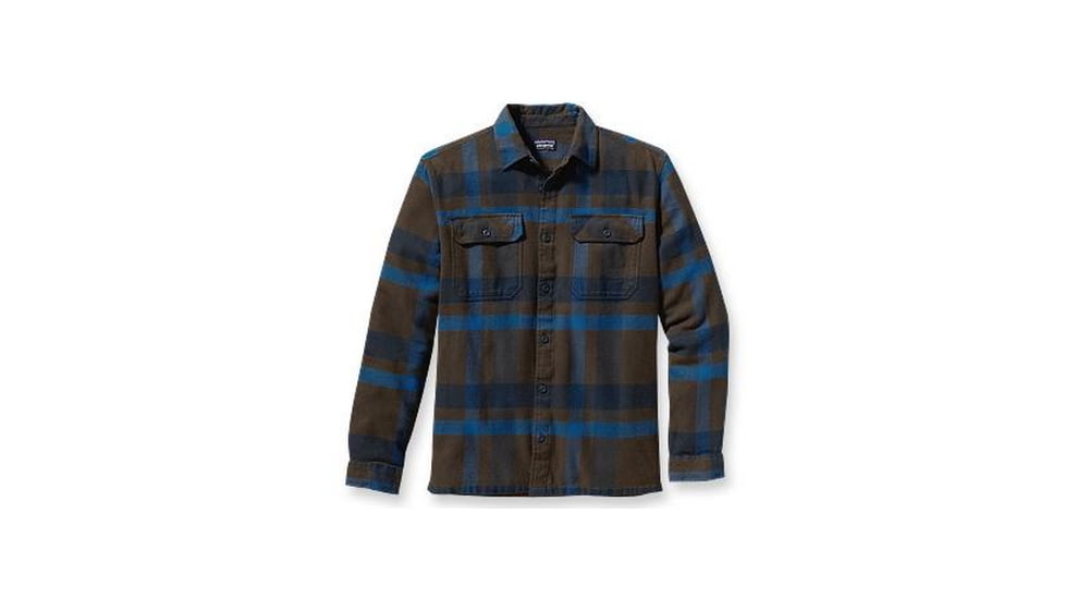 Patagonia Fjord Flannel Shirt - Men's-Comstock / Silt-Medium
