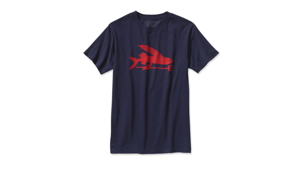 Patagonia Flying Fish T-Shirt - Men's-Classic Navy-Small