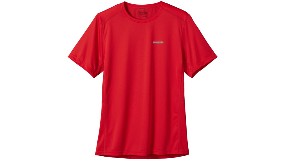 Fore Runner Short-Sleeve Shirt - Mens-French Red-Small