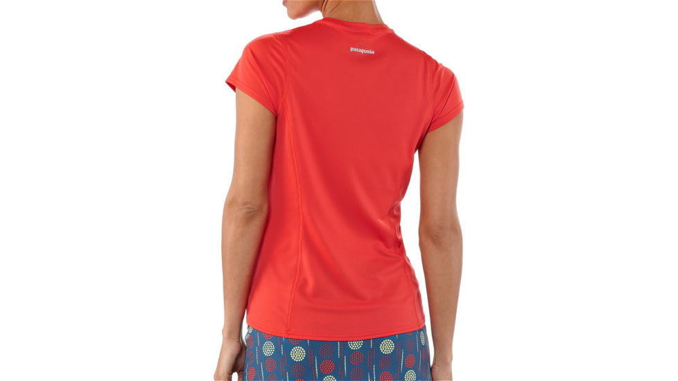 Patagonia Fore Runner Short Sleeve Shirt - Women's-Catalan Coral-Large
