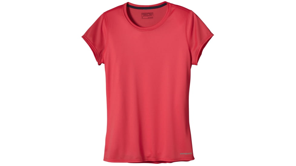 Fore Runner Short Sleeve Shirt - Womens-Shock Pink-Large