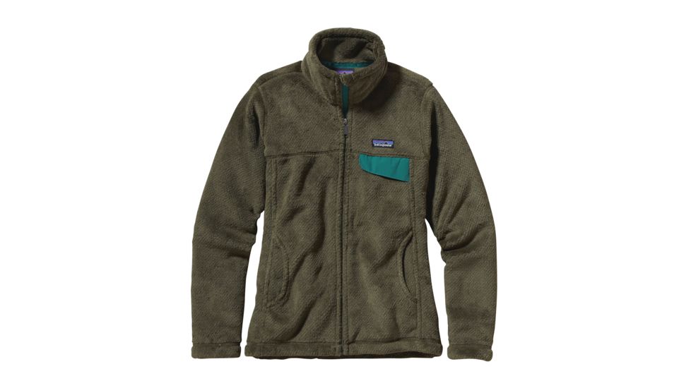 Patagonia Full-Zip Re-Tool Jacket - Womens-Large-Fatigue Green/Urbanist Green