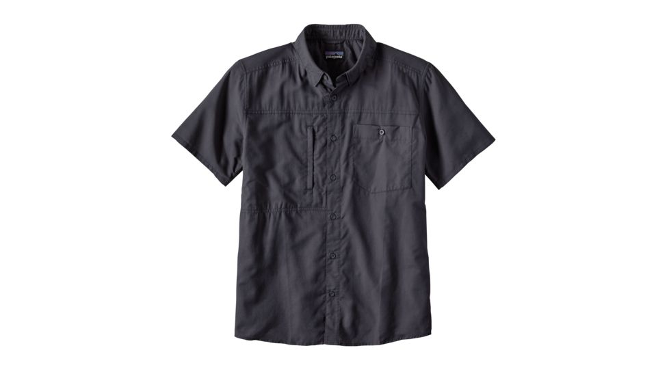 Patagonia Gallegos Short Sleeve Shirt - Men's-Ink Black-Small