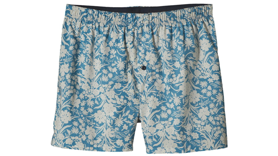 Go-To Boxers - Mens-Free Lei/Catalyst Blue/Birch White-Large