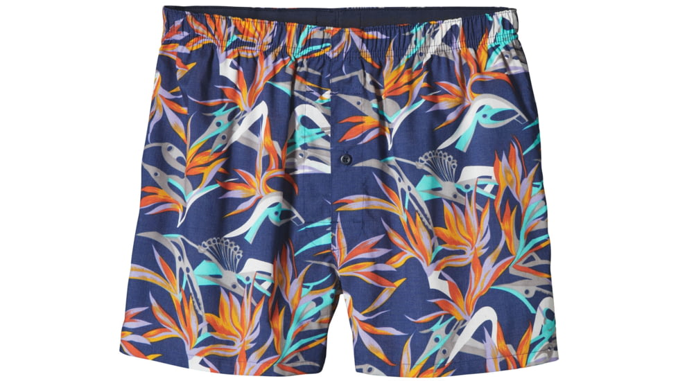 Go-To Boxers - Mens-Piton Paradise/Channel Blue-Small