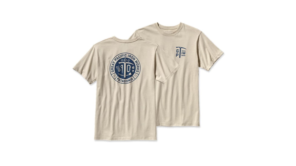 Patagonia GPIW Equipment T-Shirt - Men's-Bleached Stone-Small