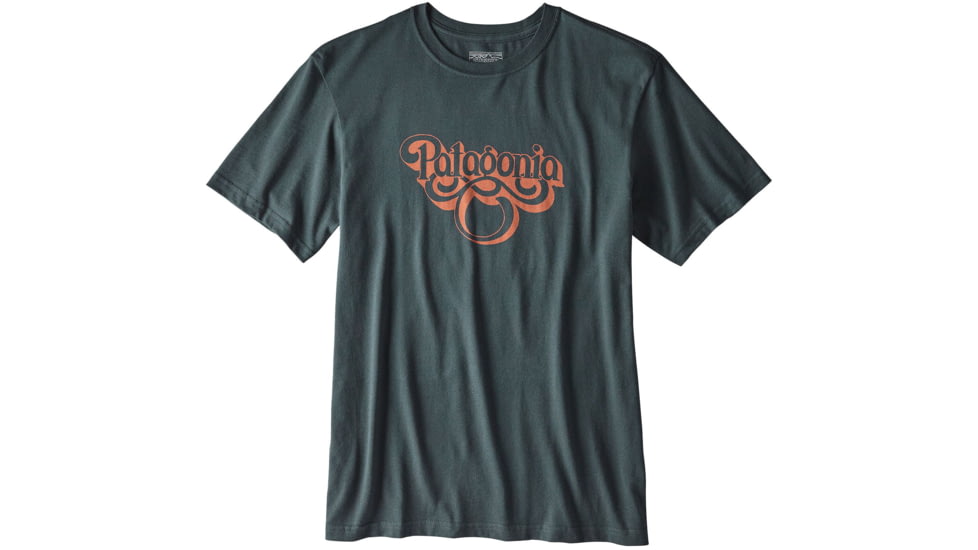 Patagonia Groovy Type Cotton T-Shirt - Men's-Carbon-X-Small