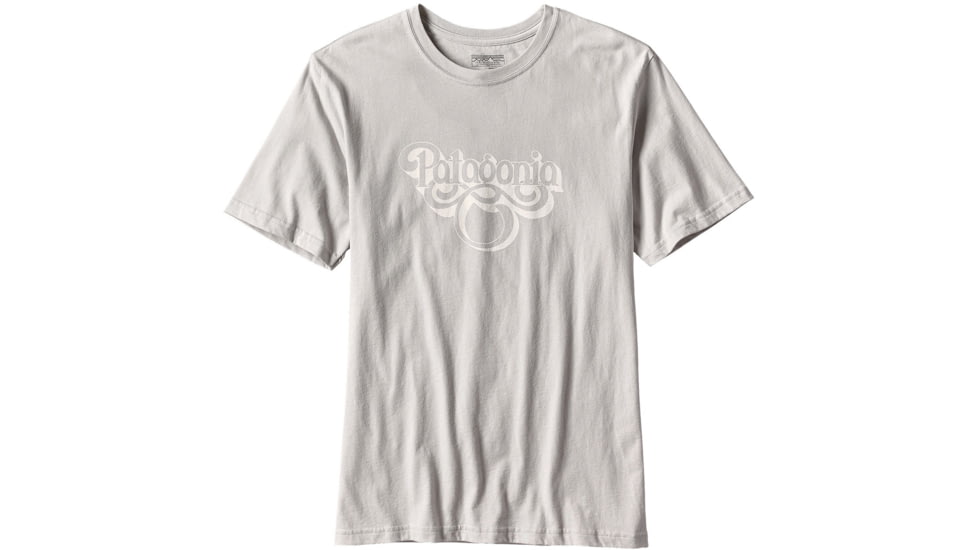Patagonia Groovy Type Cotton T-Shirt - Men's-Tailored Grey-X-Large