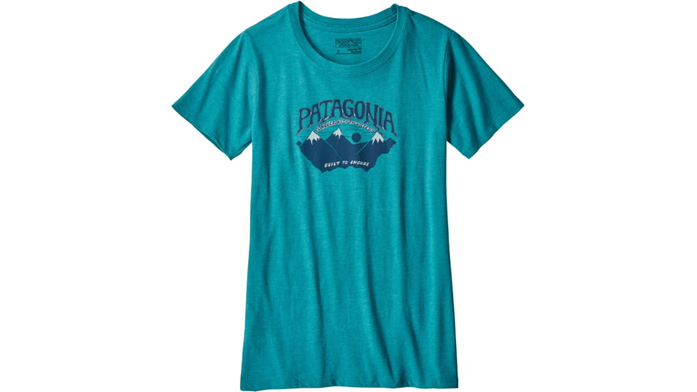 Patagonia Hazy Peaks Cotton/Poly Crew-Elwha Blue-Large