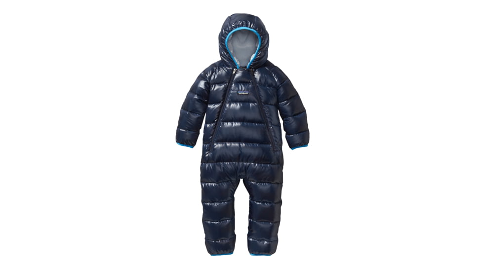 Patagonia Hi-loft Down Sweater Bunting - Baby-Navy Blue-0M