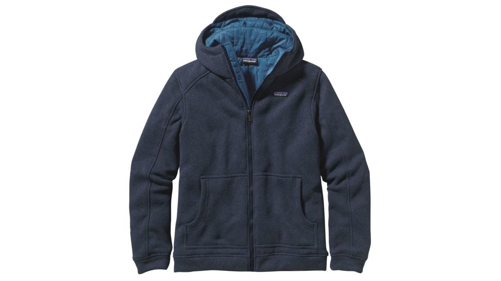 Patagonia Insulated Better Sweater Hoody - Men's-Classic Navy/Glass Blue-Medium