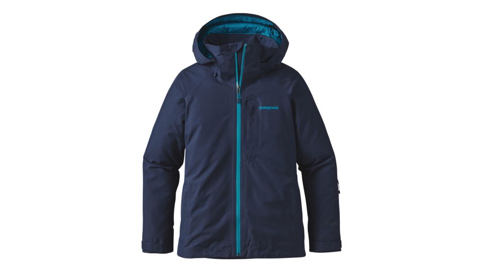 Patagonia Insulated Powder Bowl Jacket - Womens-Navy Blue/Strait Blue-Large