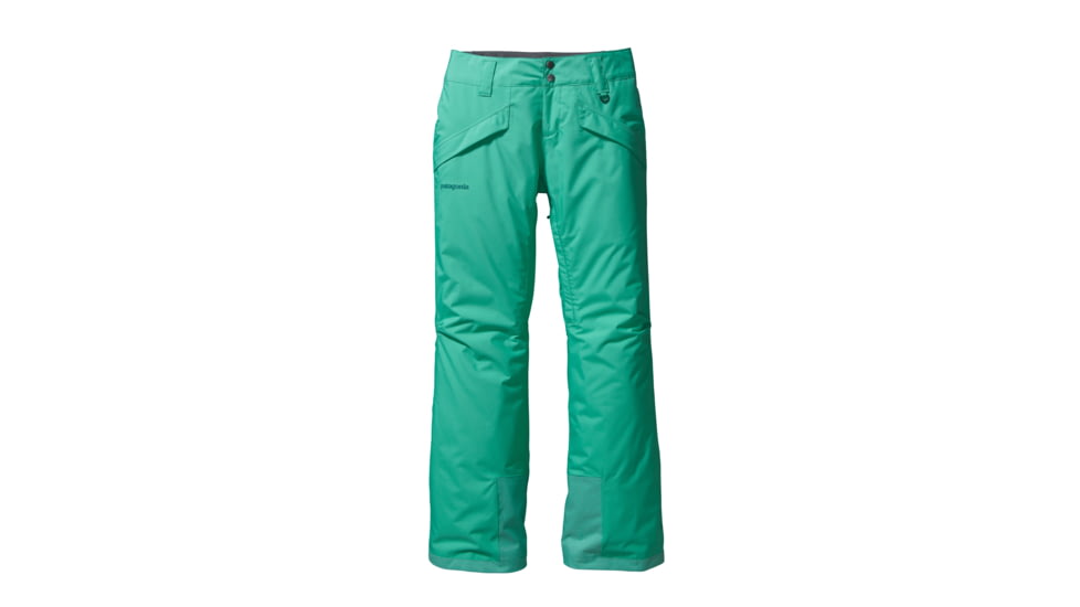 Patagonia Insulated Snowbelle Pants - Womens-Aqua Stone-Short Inseam-Small