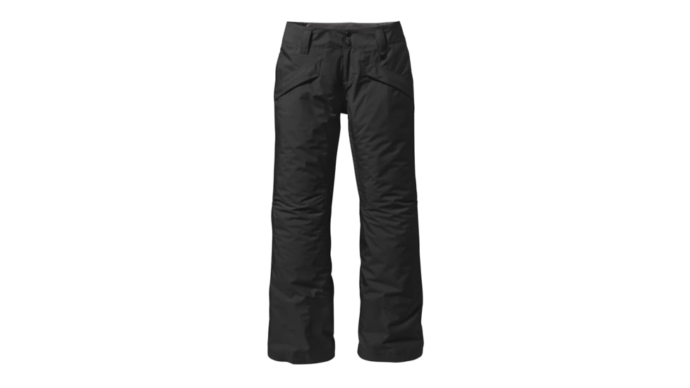 Patagonia Insulated Snowbelle Pants - Womens-Black w/Forge Grey-Regular Inseam-Medium