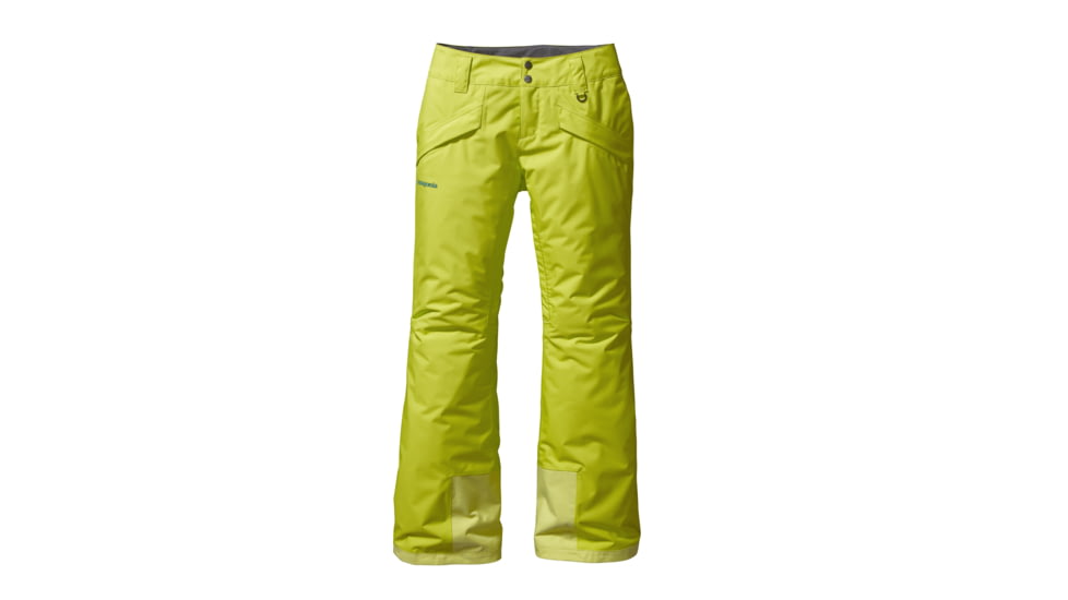 Patagonia Insulated Snowbelle Pants - Womens-Chartreuse-Regular Inseam-Small